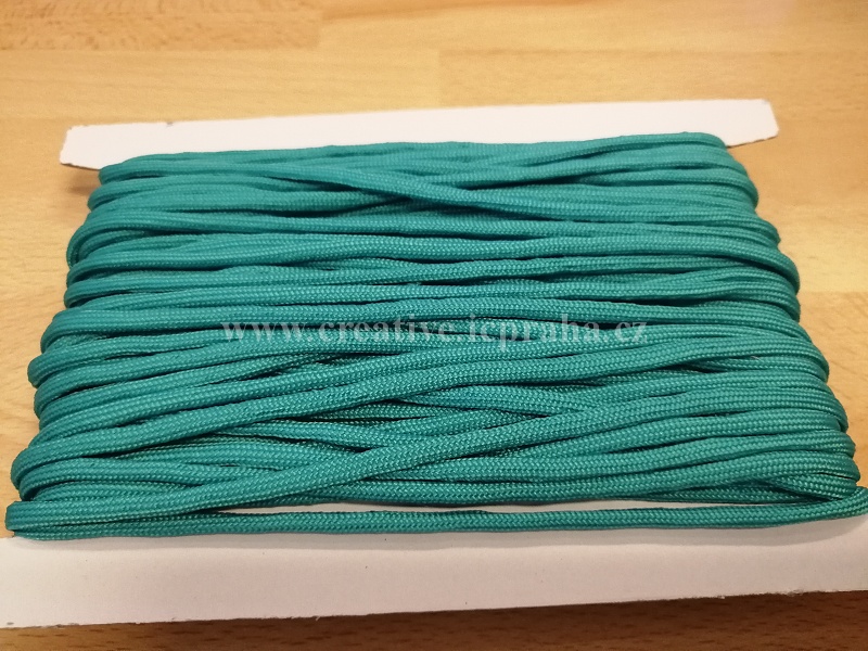 paracord 4mm tyrkysová tm.